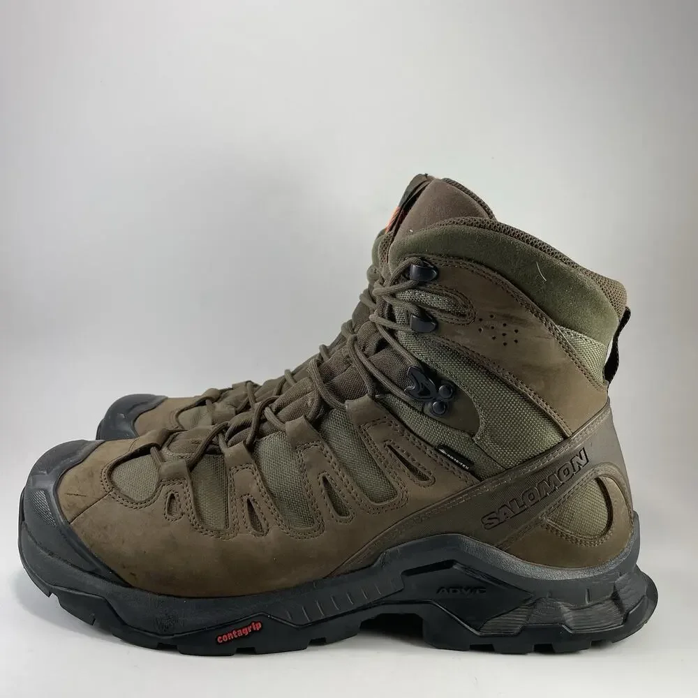 Salomon Quest Tracker GORE-TEX Brown Boots Mens Size 14 Backpacking Trail Shoe